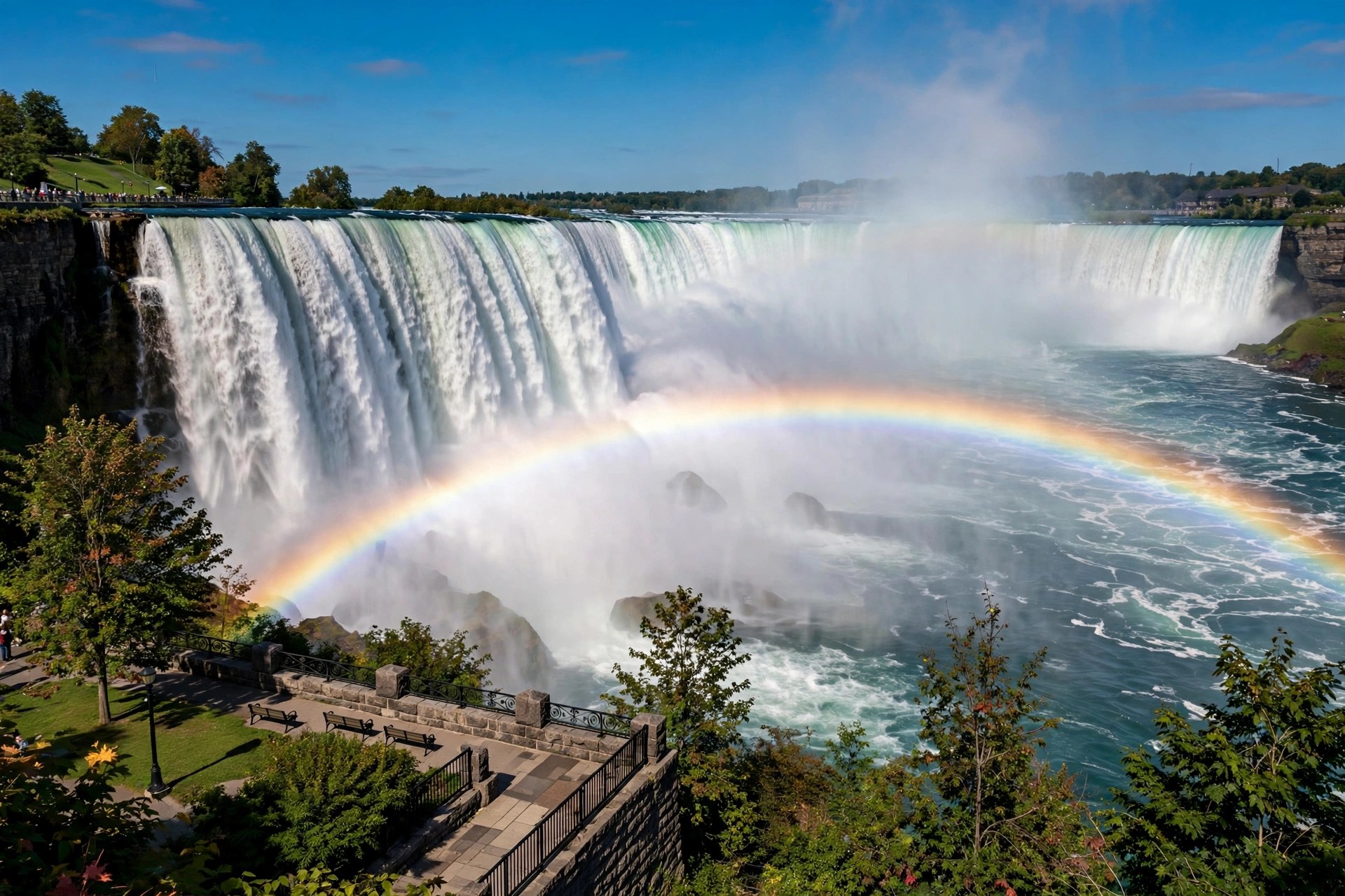 Niagara Falls seen from the Canadian side